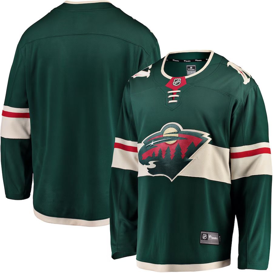 Men Minnesota Wild Fanatics Branded Green Breakaway Home NHL Jersey